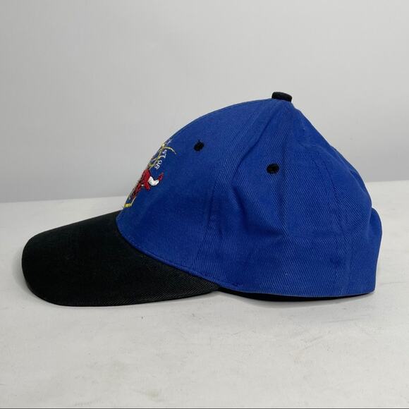 Vintage Chicago Bulls 3 Peat Rare Blue Cap - Picture 6 of 9